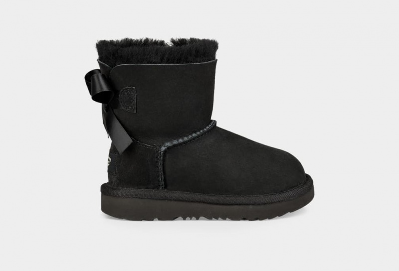 Ugg Mini Bailey Bow II Dječje Cizme Crne | YCV741932