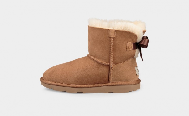 Ugg Mini Bailey Bow II Dječje Cizme Smeđe | HJF249068