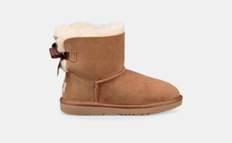 Ugg Mini Bailey Bow II Dječje Cizme Smeđe | HJF249068