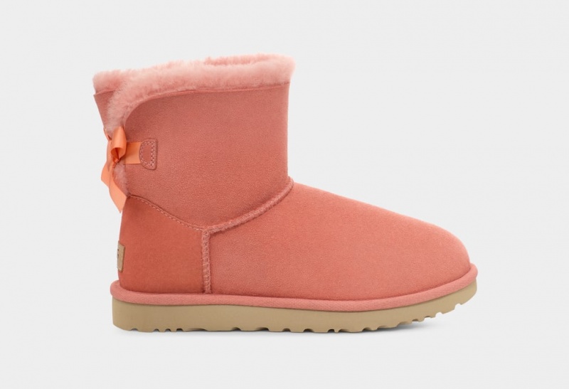 Ugg Mini Bailey Bow II Ženske Cizme Koraljne | WBH419276