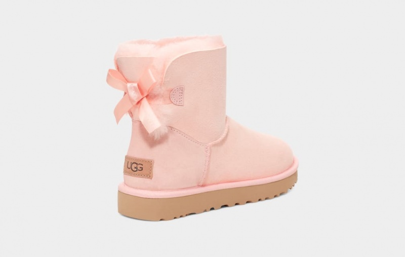 Ugg Mini Bailey Bow II Ženske Cizme Roze | KJM691824