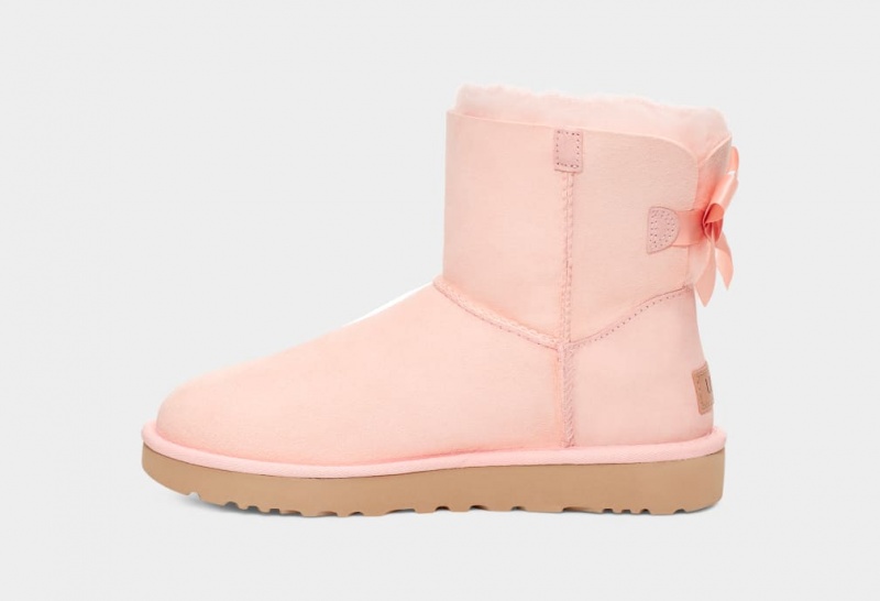 Ugg Mini Bailey Bow II Ženske Cizme Roze | KJM691824