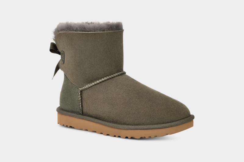 Ugg Mini Bailey Bow II Ženske Cizme Sive | CMU570123