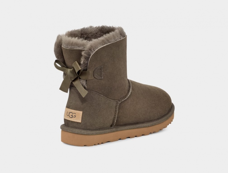 Ugg Mini Bailey Bow II Ženske Cizme Sive | MRD849157