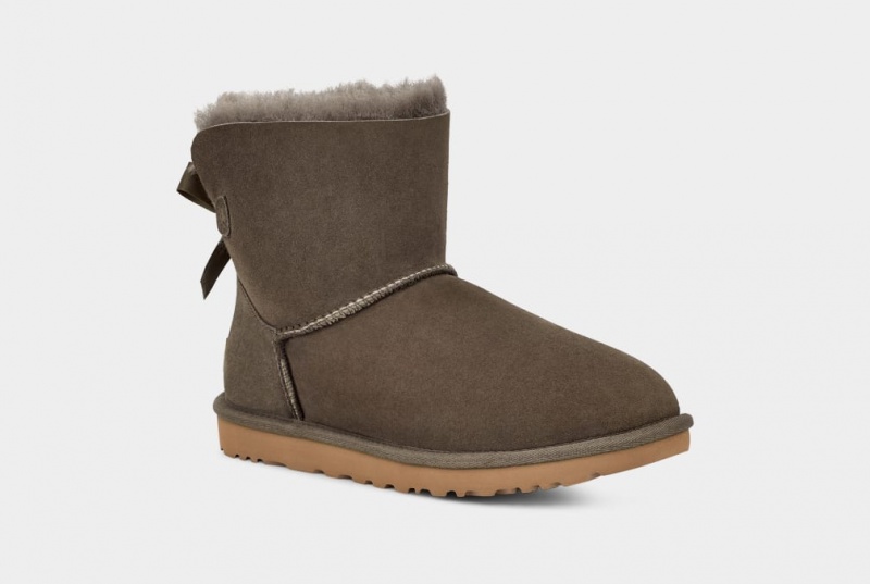 Ugg Mini Bailey Bow II Ženske Cizme Sive | MRD849157