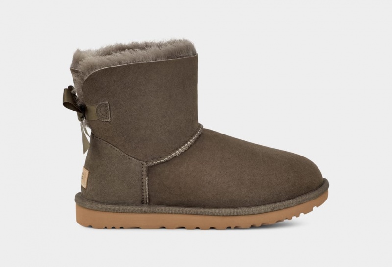 Ugg Mini Bailey Bow II Ženske Cizme Sive | MRD849157