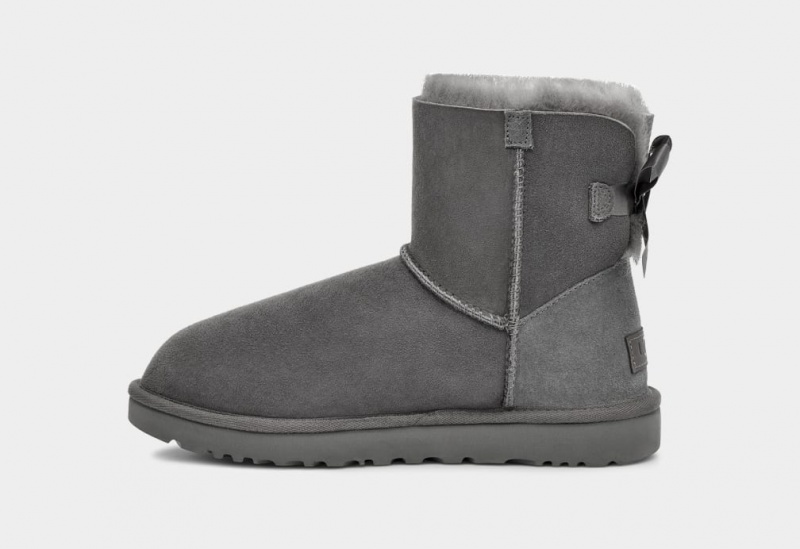 Ugg Mini Bailey Bow II Ženske Cizme Sive | RSF489152