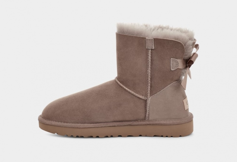 Ugg Mini Bailey Bow II Ženske Cizme Sive | LQZ971568