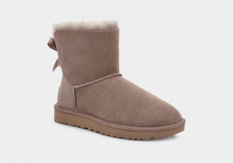 Ugg Mini Bailey Bow II Ženske Cizme Sive | LQZ971568