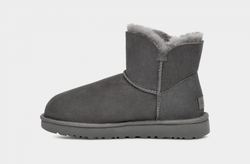 Ugg Mini Bailey Button II Ženske Cizme Sive | DSH135607