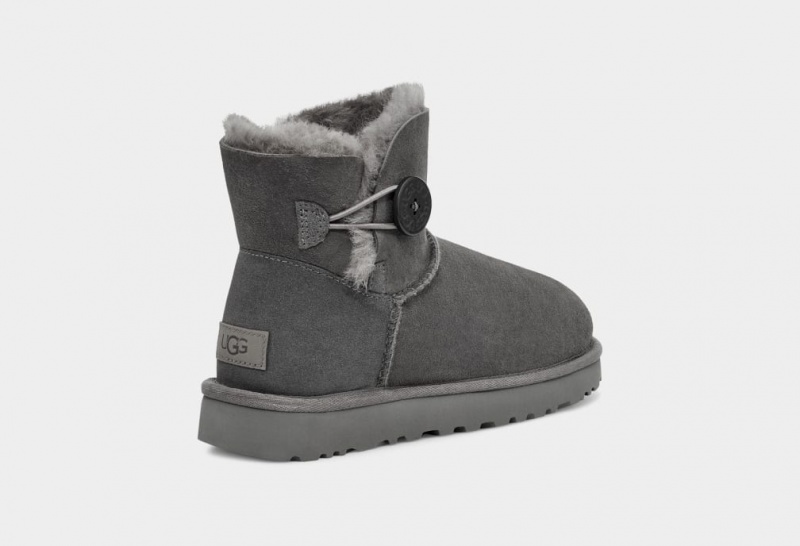 Ugg Mini Bailey Button II Ženske Cizme Sive | DSH135607