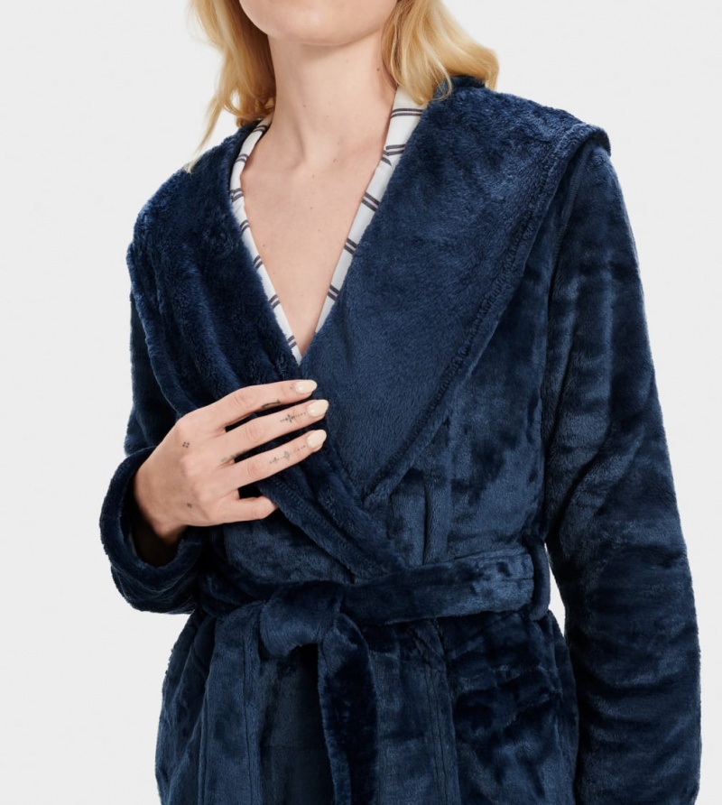 Ugg Miranda Fleece Robe Ženske Odjeća Za Spavanje Indigo | NXD856492