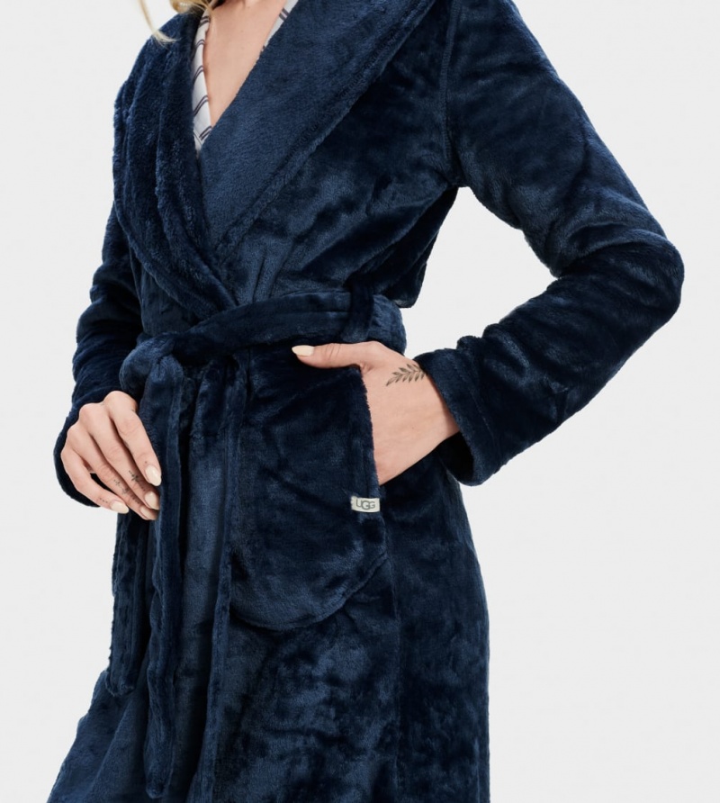 Ugg Miranda Fleece Robe Ženske Odjeća Za Spavanje Indigo | NXD856492