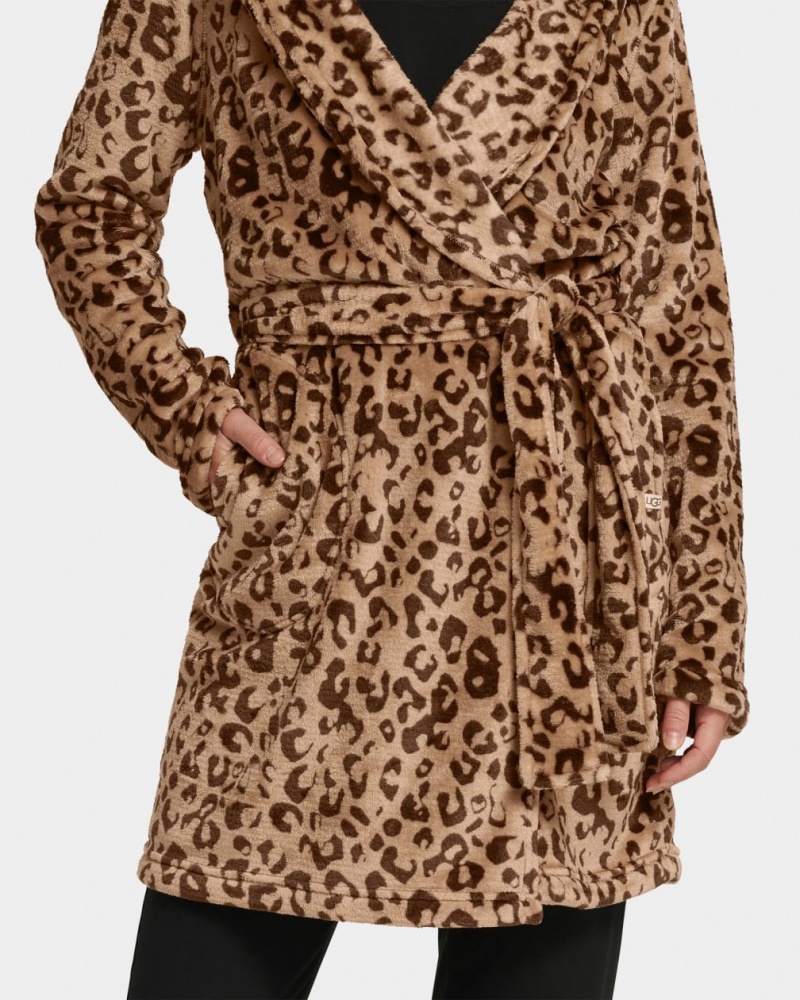 Ugg Miranda Fleece Robe Ženske Odjeća Za Spavanje Leopard | LHK953724