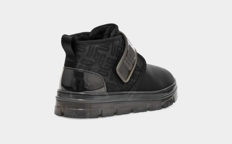 Ugg Neumel Graficke Monogram Ženske Cizme Crne | POW278065