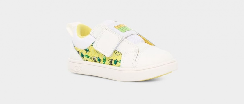 Ugg Rennon Low Pineapple Stuffie Dječje Patike Bijele | MNI613798