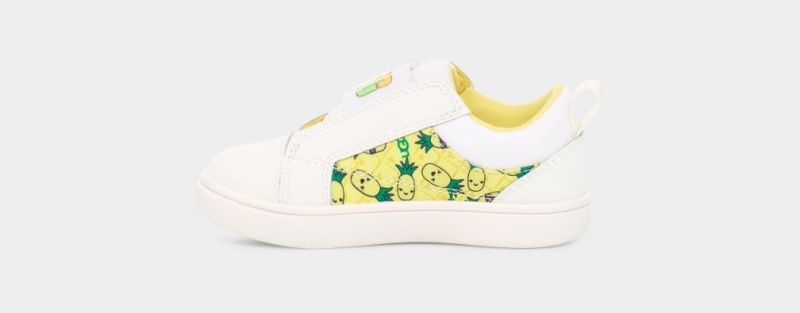 Ugg Rennon Low Pineapple Stuffie Dječje Patike Bijele | MNI613798