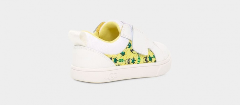 Ugg Rennon Low Pineapple Stuffie Dječje Patike Bijele | MNI613798