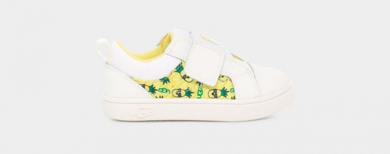 Ugg Rennon Low Pineapple Stuffie Dječje Patike Bijele | MNI613798