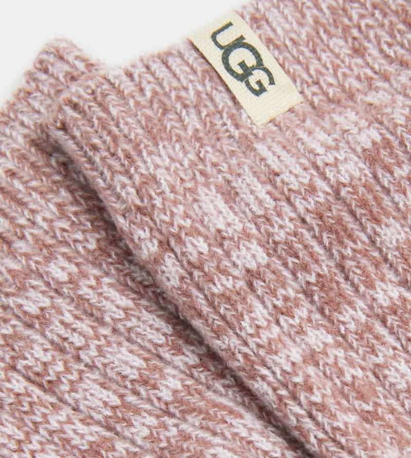 Ugg Rib Knit Slouchy Crew Ženske Čarape Koraljne | UDA150346