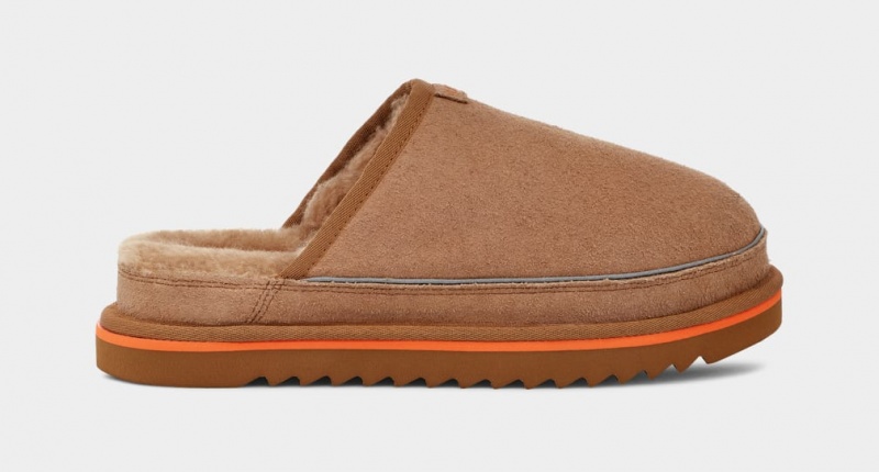 Ugg Scuff Cali Wave Muške Papuče Smeđe Narančaste | RHS259416