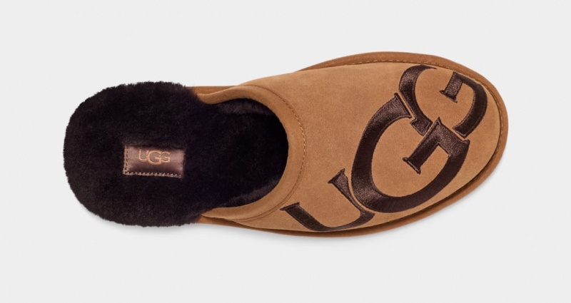 Ugg Scuff Logo II Muške Papuče Smeđe | RAV562473