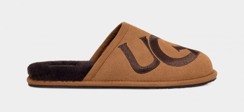 Ugg Scuff Logo II Muške Papuče Smeđe | RAV562473