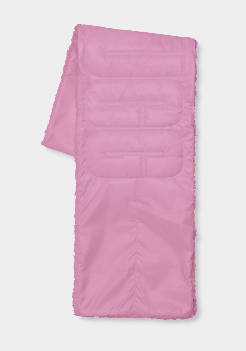 Ugg Sherpa Puffer Logo Ženske Šalovi Roze | JXK275308