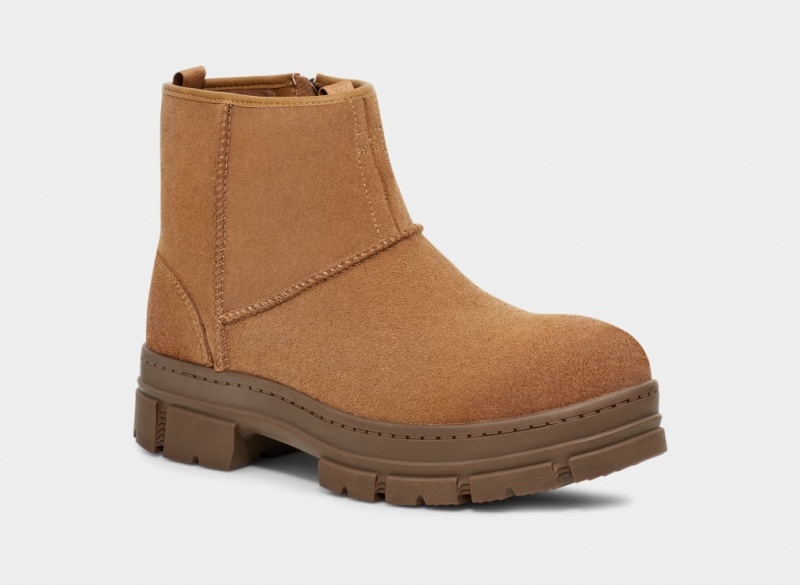 Ugg Skyview Classic Pull-On Suede Muške Cizme Smeđe | GLO374801