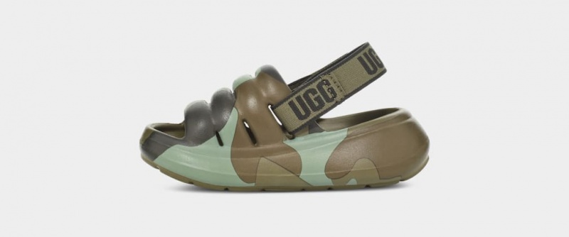 Ugg Sport Yeah Camopop Dječje Sandale Zelene | YQW746350