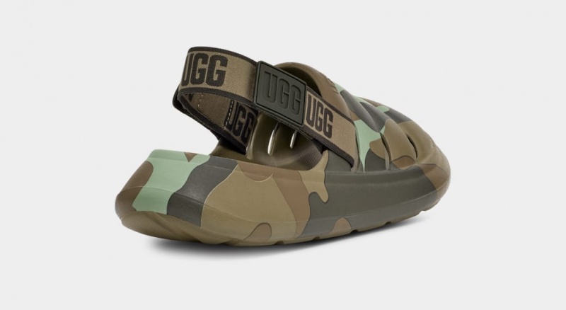 Ugg Sport Yeah Camopop Muške Sandale Zelene | UGR234697