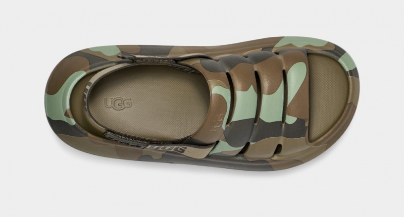 Ugg Sport Yeah Camopop Muške Sandale Zelene | UGR234697