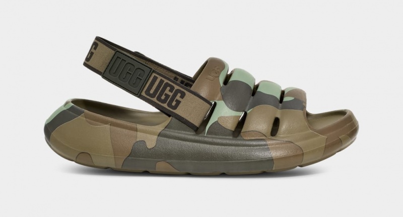 Ugg Sport Yeah Camopop Muške Sandale Zelene | UGR234697