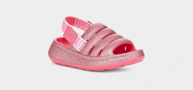 Ugg Sport Yeah Glitter Dječje Sandale Roze | BSI613907