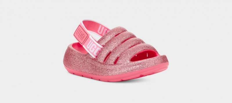 Ugg Sport Yeah Glitter Dječje Sandale Roze | ANT240981