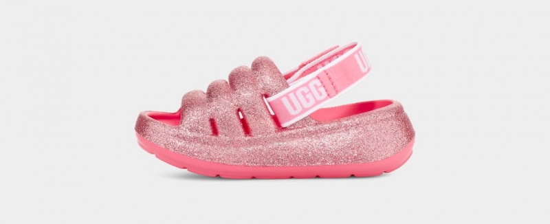 Ugg Sport Yeah Glitter Dječje Sandale Roze | ANT240981