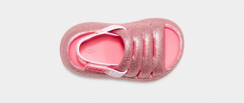 Ugg Sport Yeah Glitter Dječje Sandale Roze | ANT240981