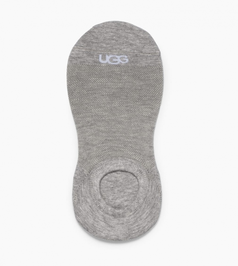 Ugg Stela No Show 3 Pack Ženske Čarape Bijele Sive Crne | BWA240683