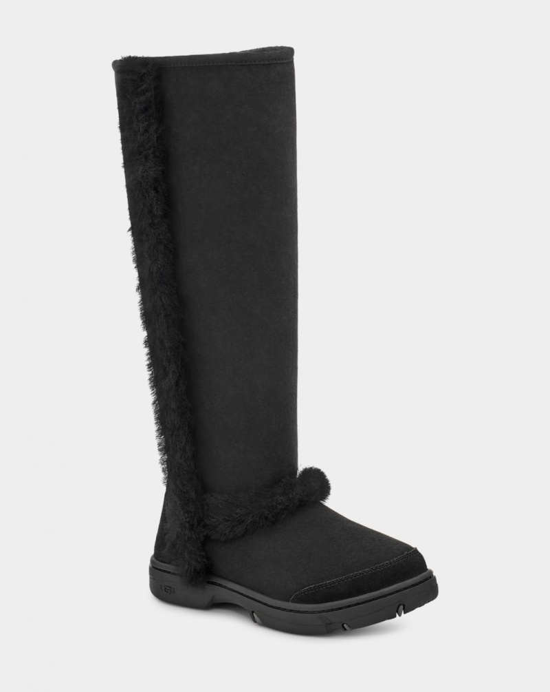 Ugg Sunburst Extra Tall Ženske Cizme Crne | RPD571269