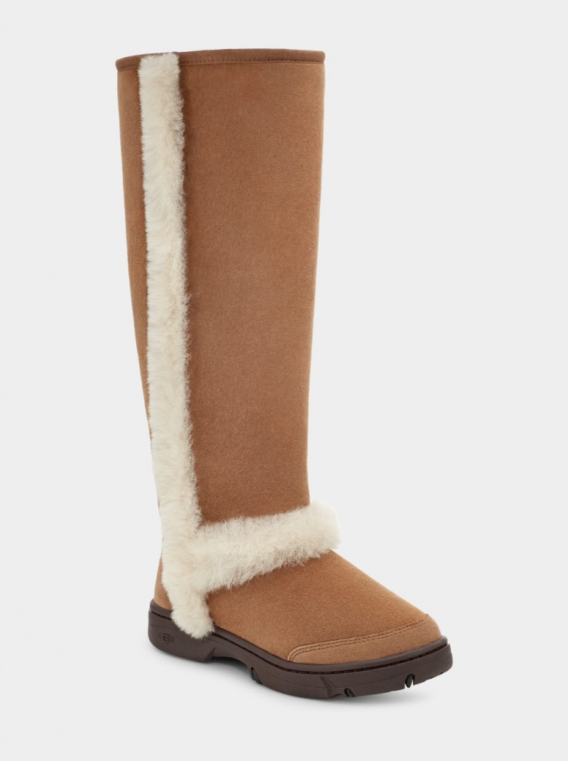 Ugg Sunburst Extra Tall Ženske Cizme Smeđe | YKP179864