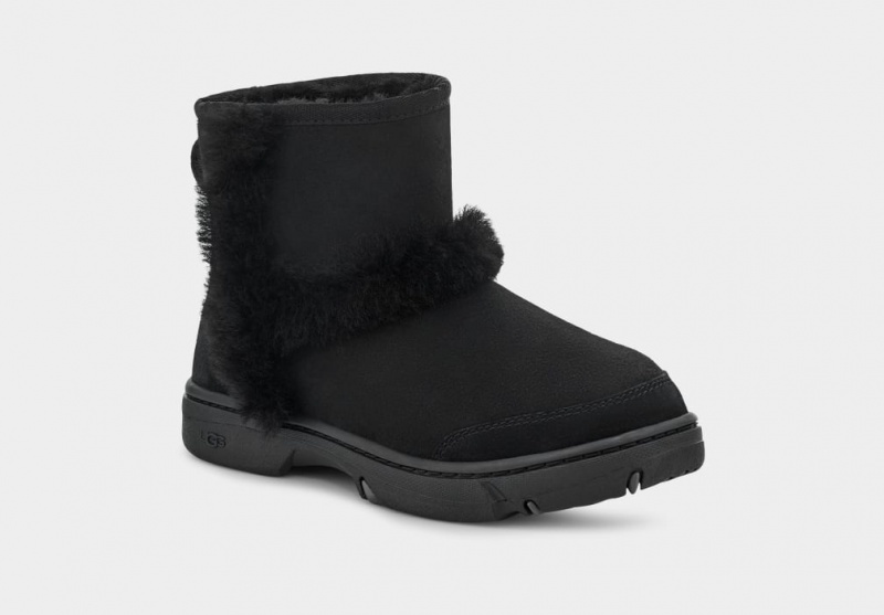 Ugg Sunburst Mini Ženske Cizme Crne | KUM713548