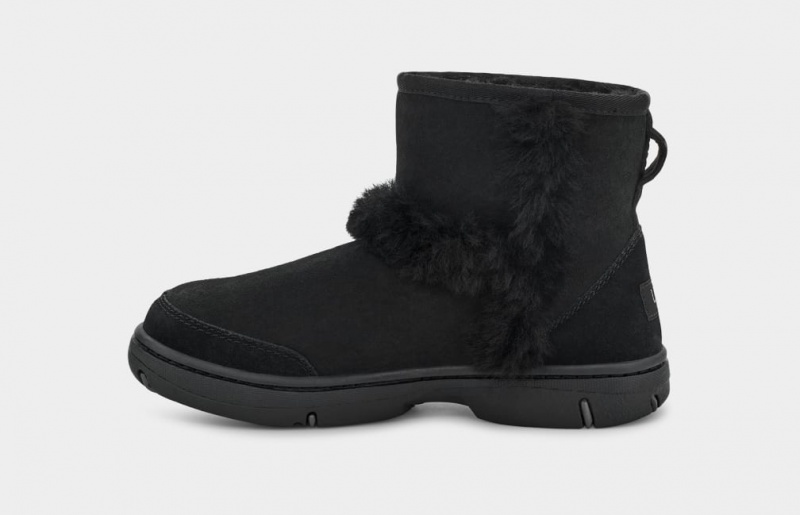 Ugg Sunburst Mini Ženske Cizme Crne | KUM713548