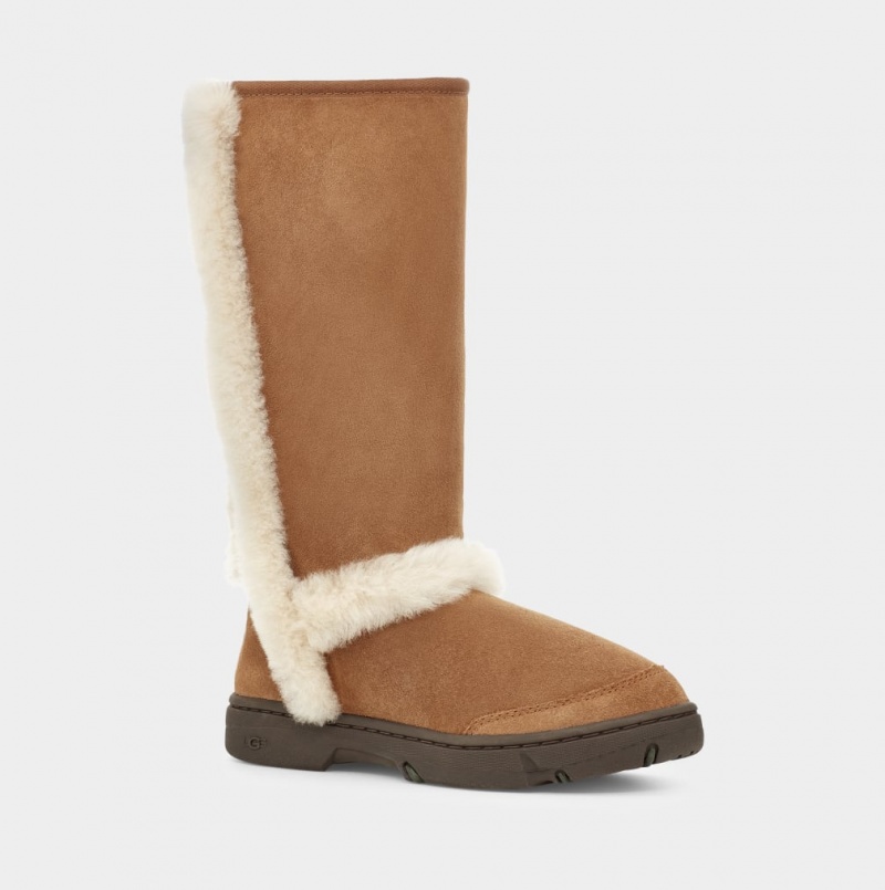 Ugg Sunburst Tall Ženske Cizme Smeđe | LYJ914862