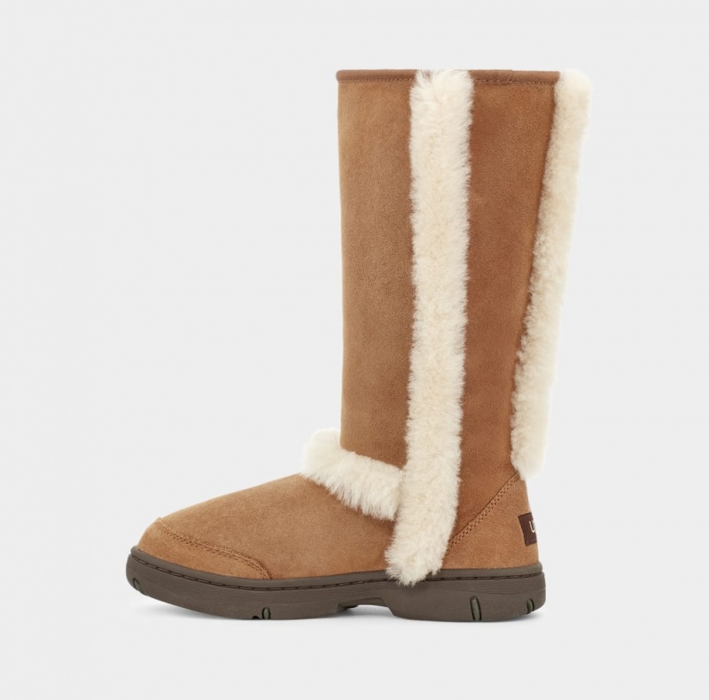 Ugg Sunburst Tall Ženske Cizme Smeđe | LYJ914862