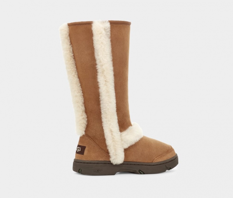 Ugg Sunburst Tall Ženske Cizme Smeđe | LYJ914862