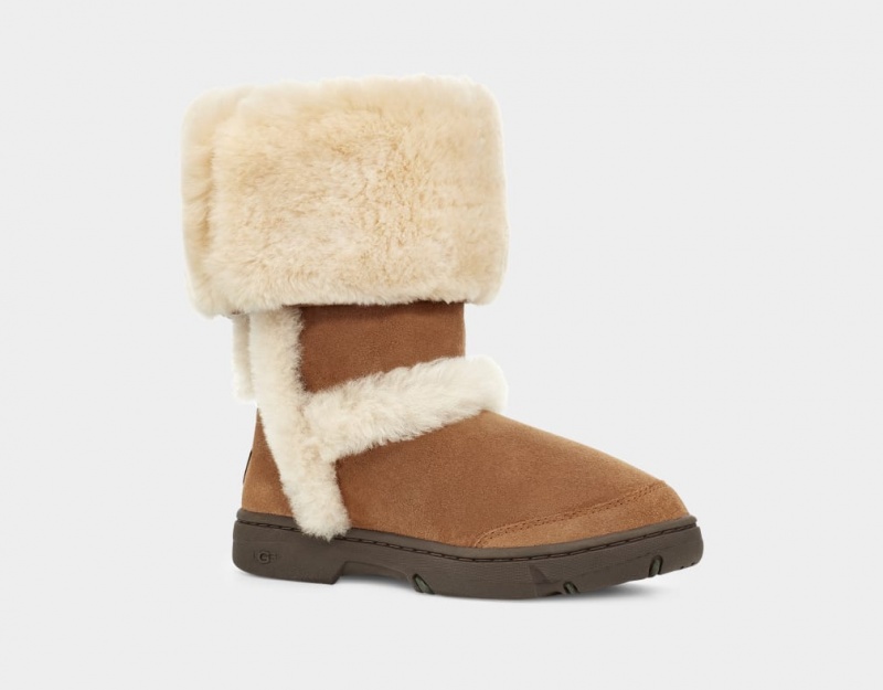 Ugg Sunburst Tall Ženske Cizme Smeđe | LYJ914862