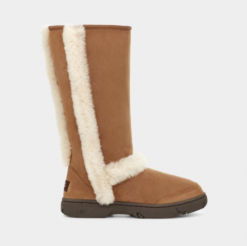 Ugg Sunburst Tall Ženske Cizme Smeđe | LYJ914862