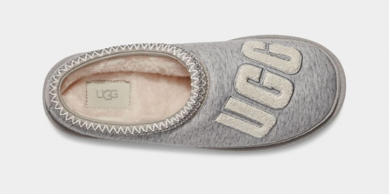 Ugg Tasman Fur Jersey Cozy Muške Papuče Sive | UMO287659