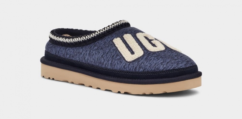 Ugg Tasman Fur Jersey Cozy Muške Papuče Tamno Plave | BPD429538