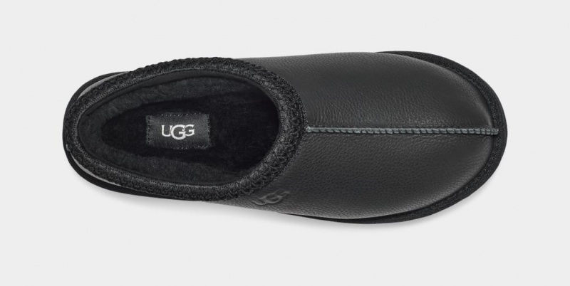 Ugg Tasman Koža Muške Papuče Crne | TFC623578